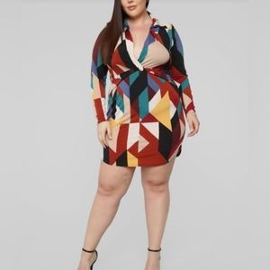 Color Block Mini Dress